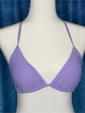 Lavender Triangle Bikini Top